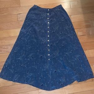 Vintage 100% silk summer skirt